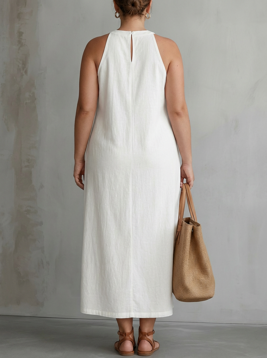 Celine | Sleeveless Lace Midi Dress