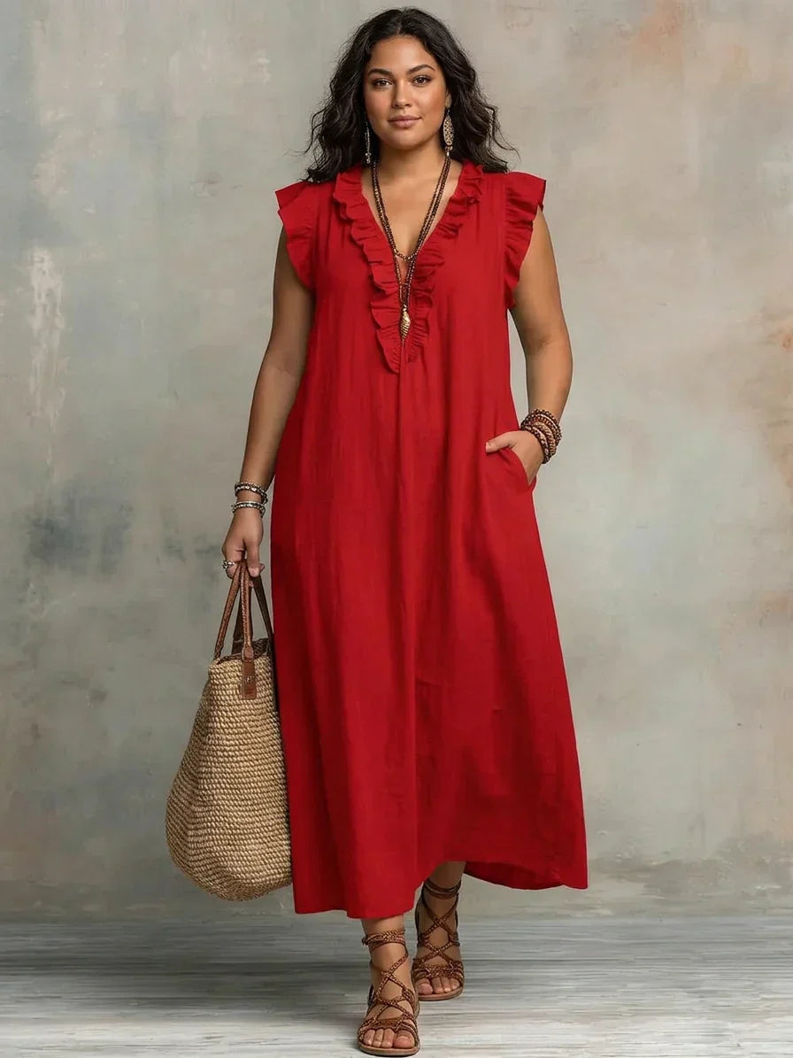 Sienna | Bohemian Maxi Dress with Ruffles