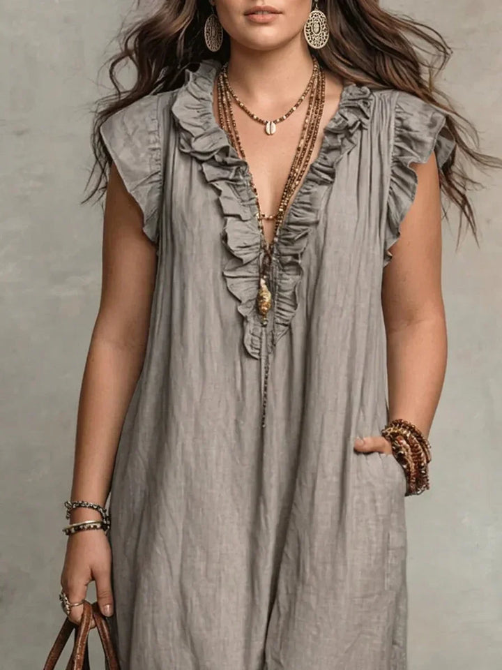 Sienna | Bohemian Maxi Dress with Ruffles