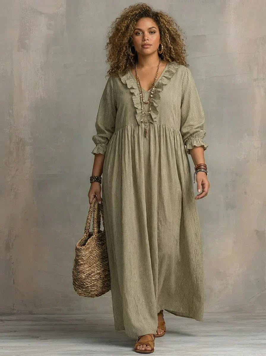 Elowen | Bohemian Long-Sleeve Maxi Dress