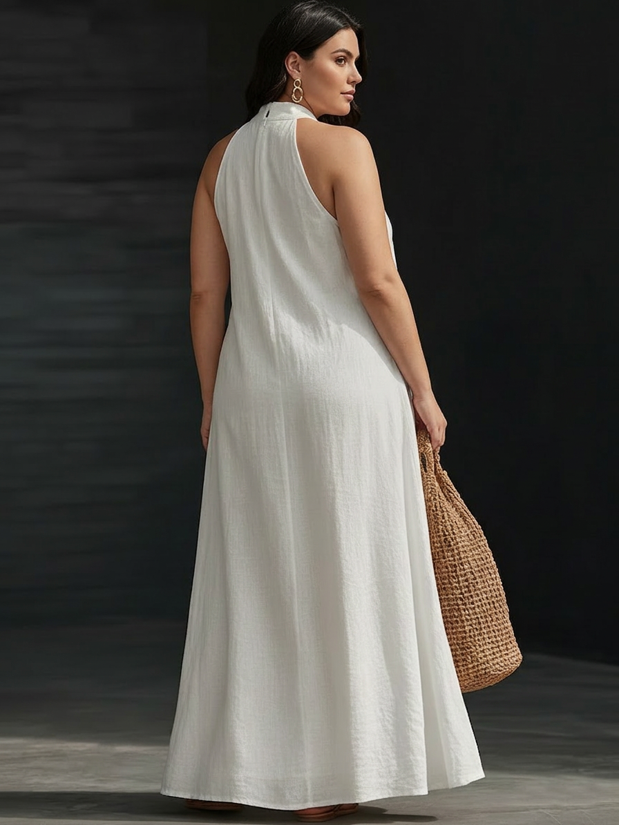 Aveline | Halter Neck Maxi Dress