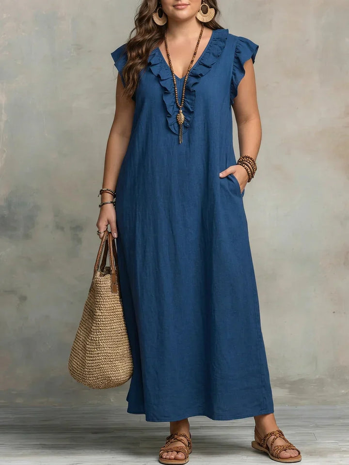 Sienna | Bohemian Maxi Dress with Ruffles
