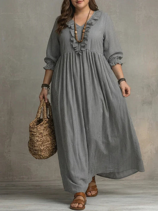 Elowen | Bohemian Long-Sleeve Maxi Dress