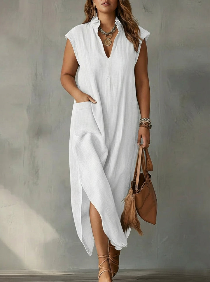 Elara | Ruffled Spring Maxi Dress