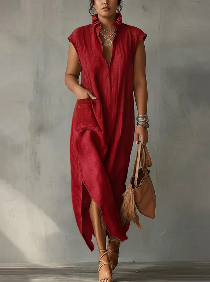 Elara | Ruffled Spring Maxi Dress