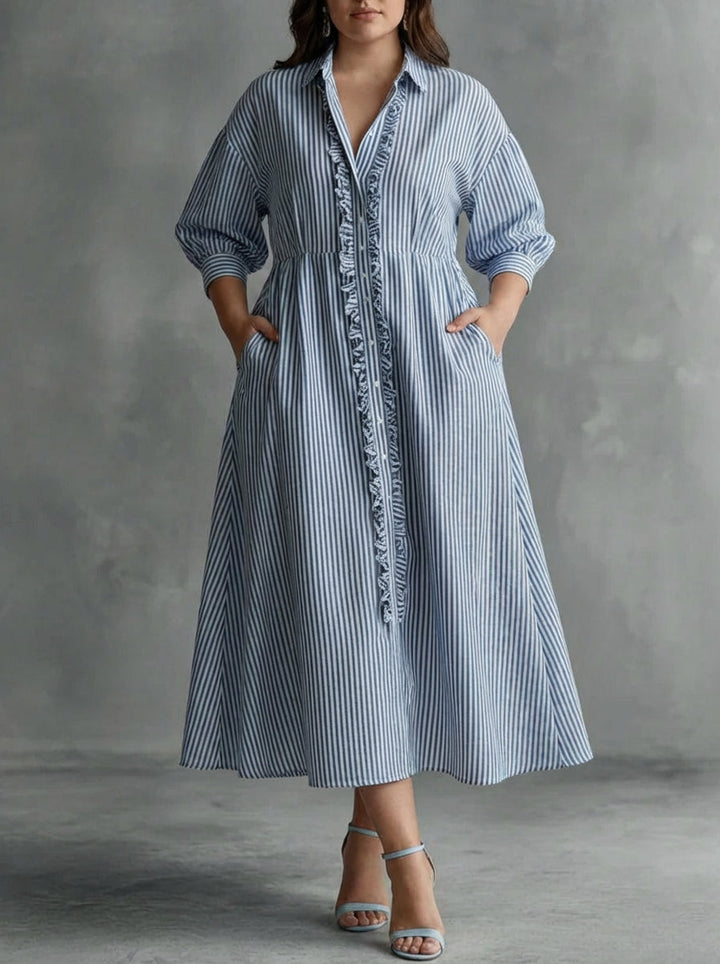 Elin | Striped Maxi Dress
