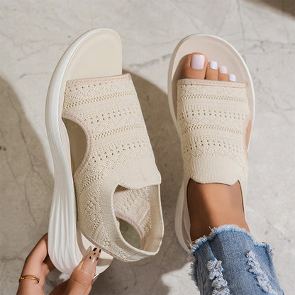 Anne™ | Platform sandals, made of breathable material for women