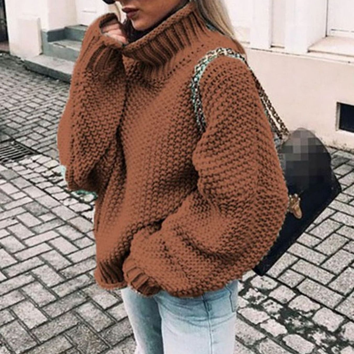 Beatrix | Oversized Chunky Turtleneck Jumper