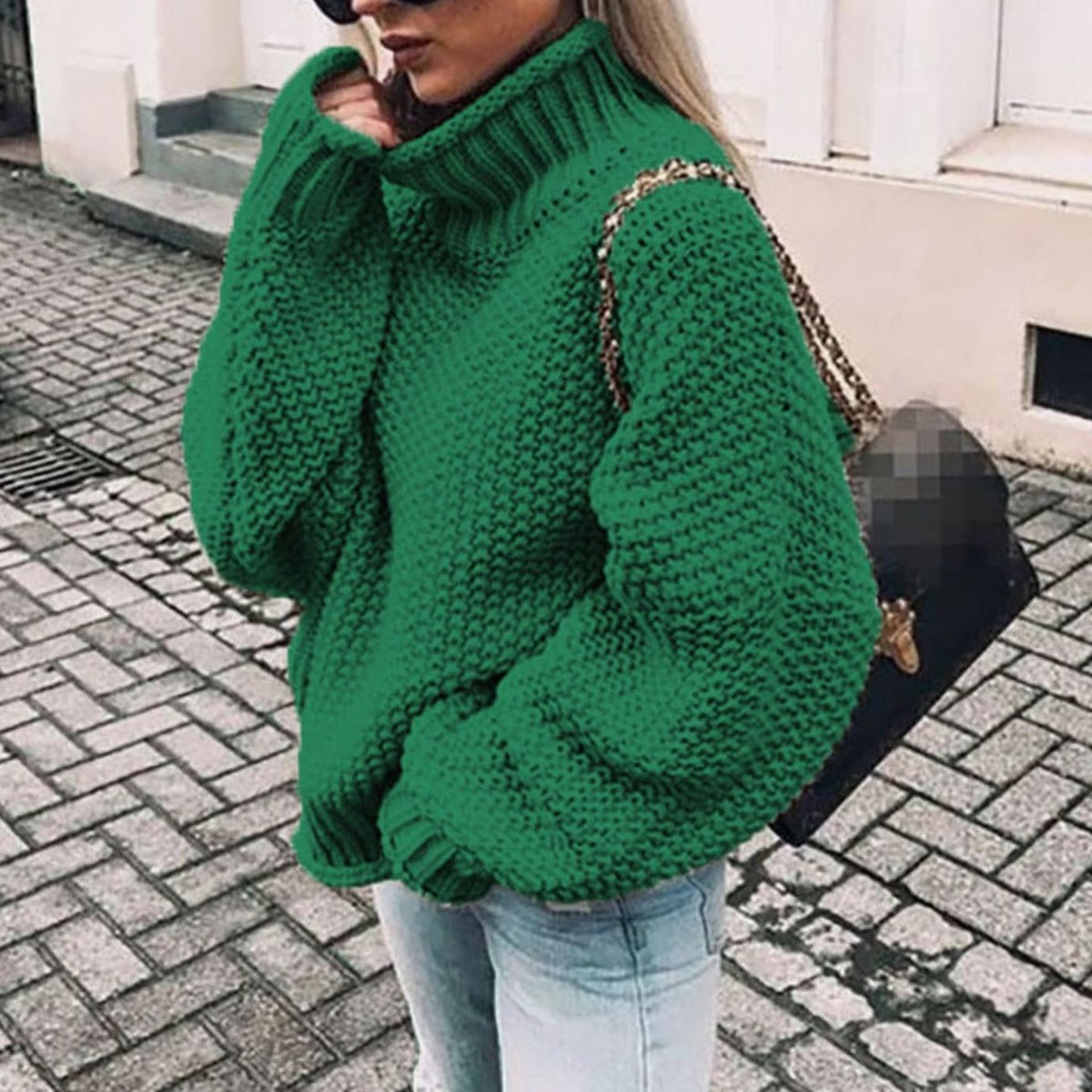 Beatrix | Oversized Chunky Turtleneck Jumper