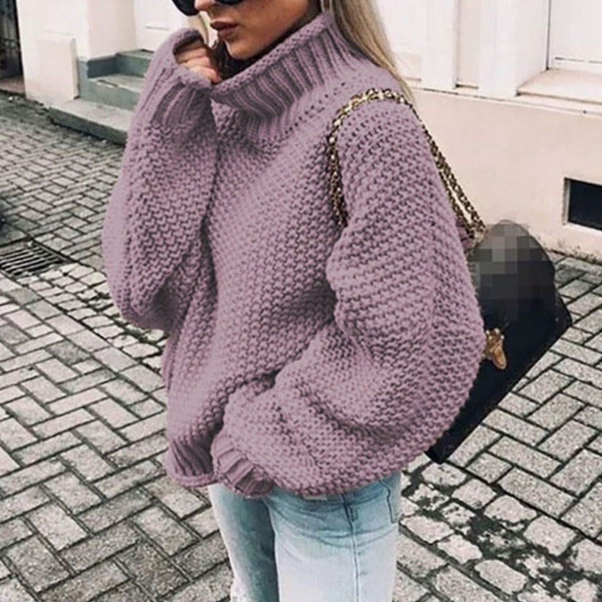 Beatrix | Oversized Chunky Turtleneck Jumper